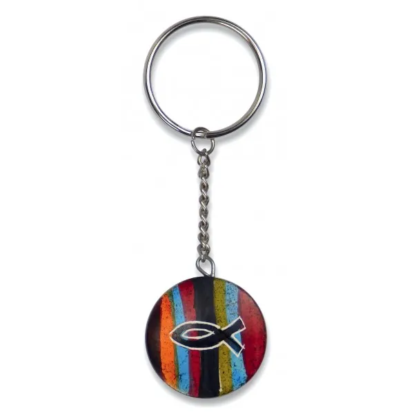 Porte-clé ichtus en stéatite