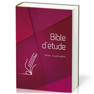 Bible d'étude Semeur 2015, rouge - couverture rigide