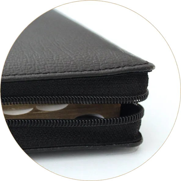 Bible Segond 1910, gros caractères, noire - couverture souple, avec zipper, tranche or, onglets