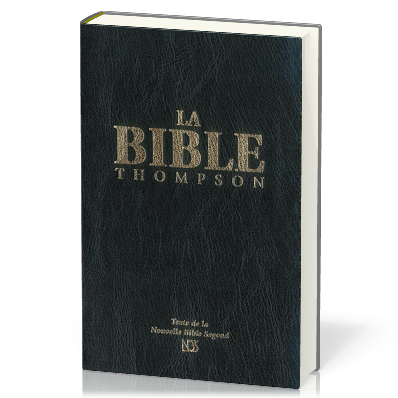 Bible d'étude Thompson NBS, noire, - couverture rigide, tranche or