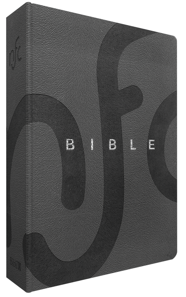 Bible, Nouvelle Français courant, luxe - couverture souple, simili cuir gris, tranche argent, sans deutérocanoniques