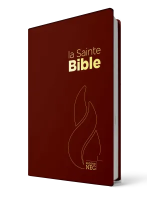 Bible Segond NEG, compacte, grenat - couverture souple, flexa