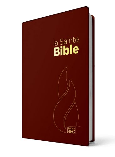 Bible Segond NEG, compacte, grenat - couverture souple, flexa