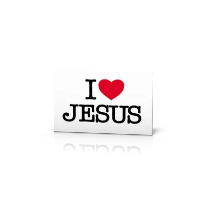 Autocollant  « I love Jésus »