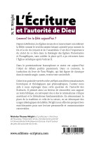 L’Écriture et l’autorité de Dieu - Comment lire la Bible aujourd’hui ?