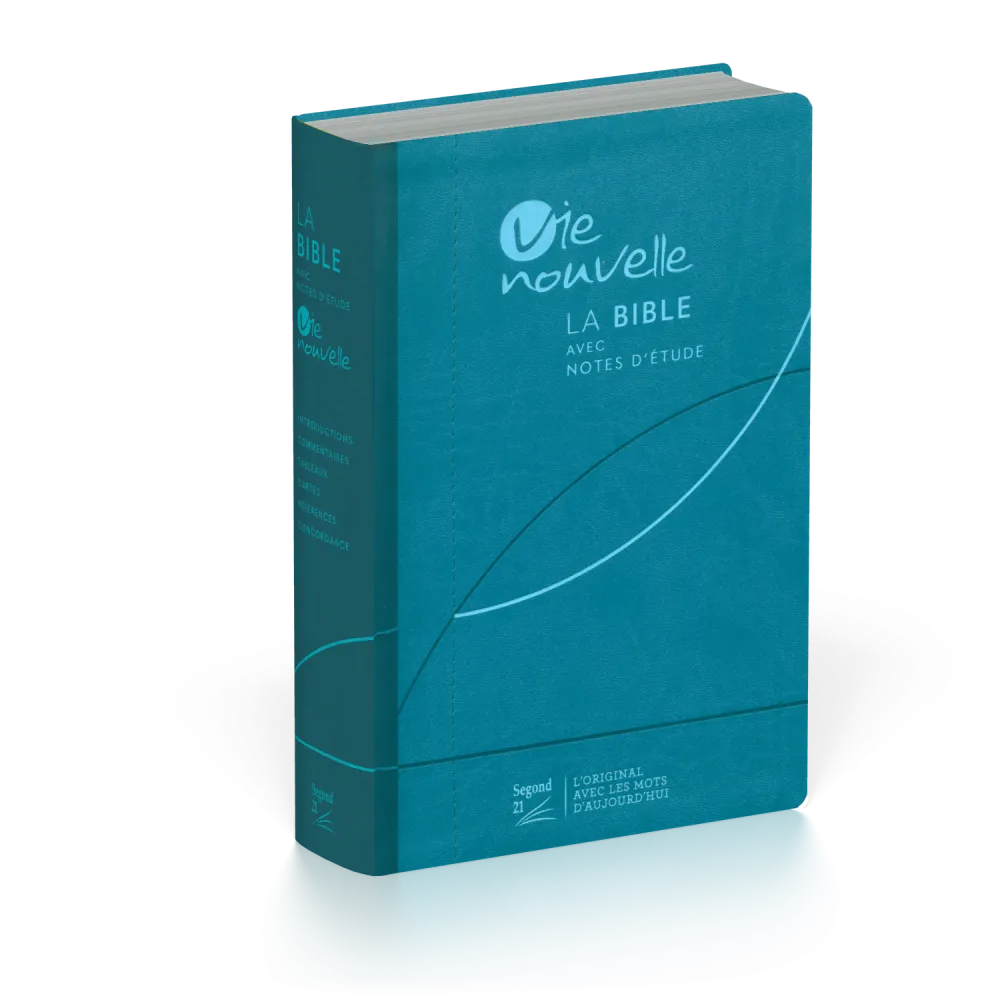 Bible d'étude Vie nouvelle, Segond 21 - couverture souple Vivella bleue