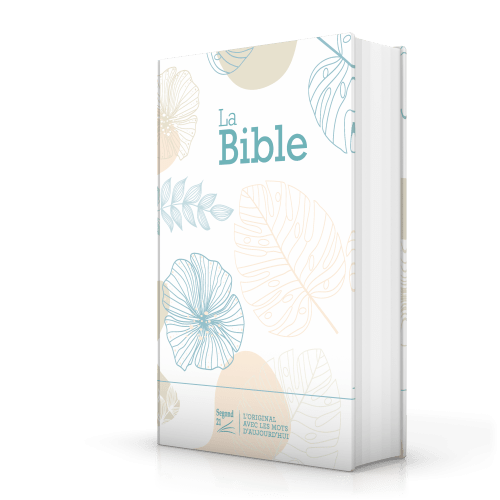 Bible Segond 21 compacte (Premium Style) - couverture rigide  toilée matelassée motif feuilles