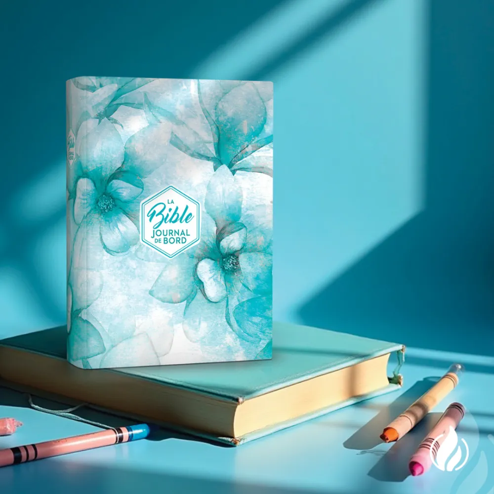   NOUVEAUTÉ  Foi &amp; créativité, avec la Bible  Journal de Bord - motifs fleuris     